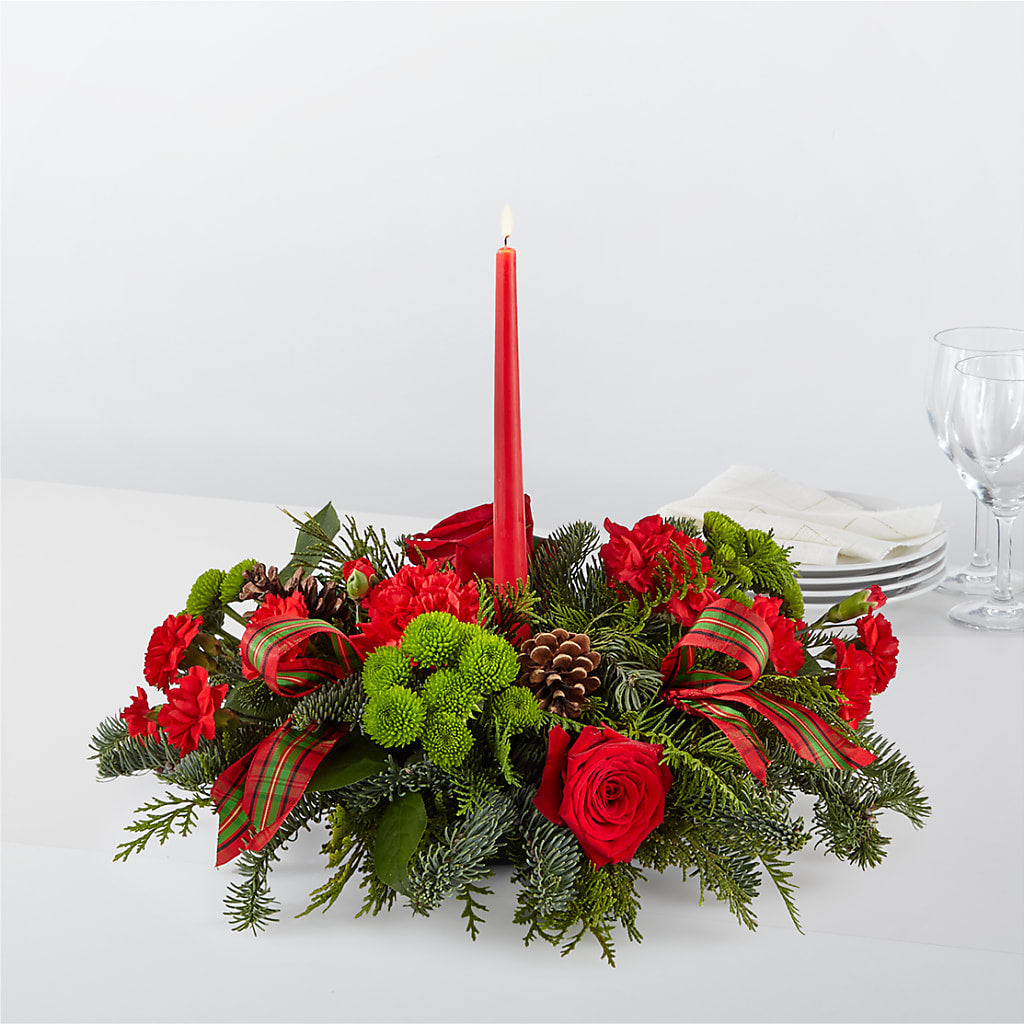 By the Candlelight Centerpiece – MEME'S FLOWER SHOP LLC, Bay Minette AL