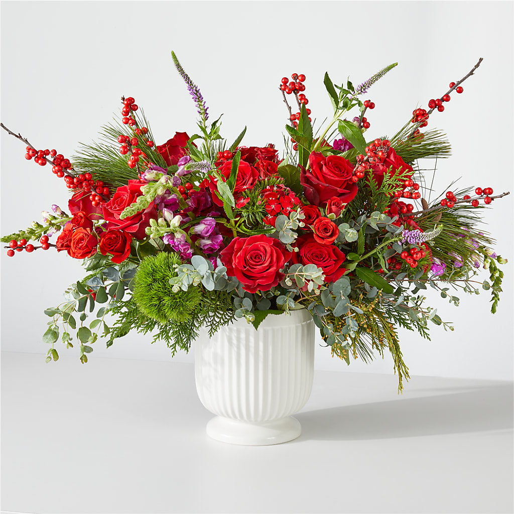 Big Red Bow Bouquet – MEME'S FLOWER SHOP LLC, Bay Minette AL