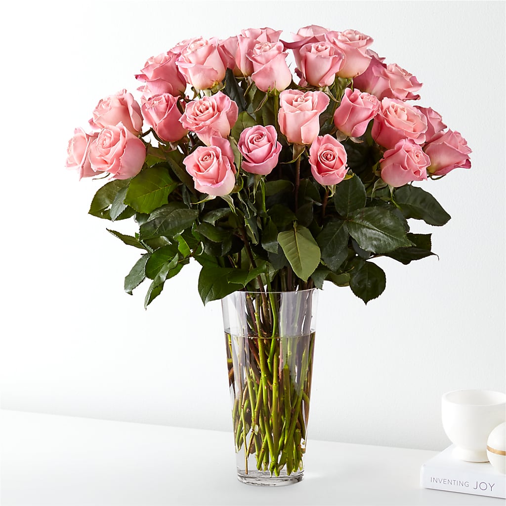 Long Stem Pink Rose Bouquet – MEME'S FLOWER SHOP LLC, Bay Minette AL