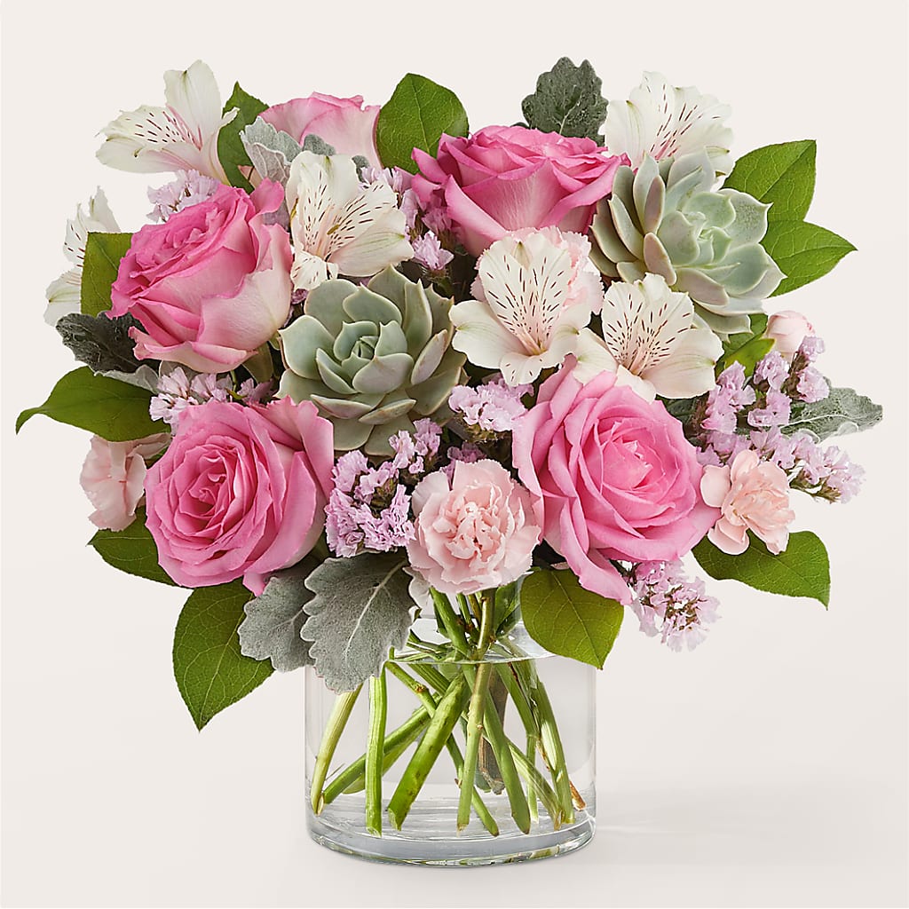 Dusty Rose Bouquet – MEME'S FLOWER SHOP LLC, Bay Minette AL