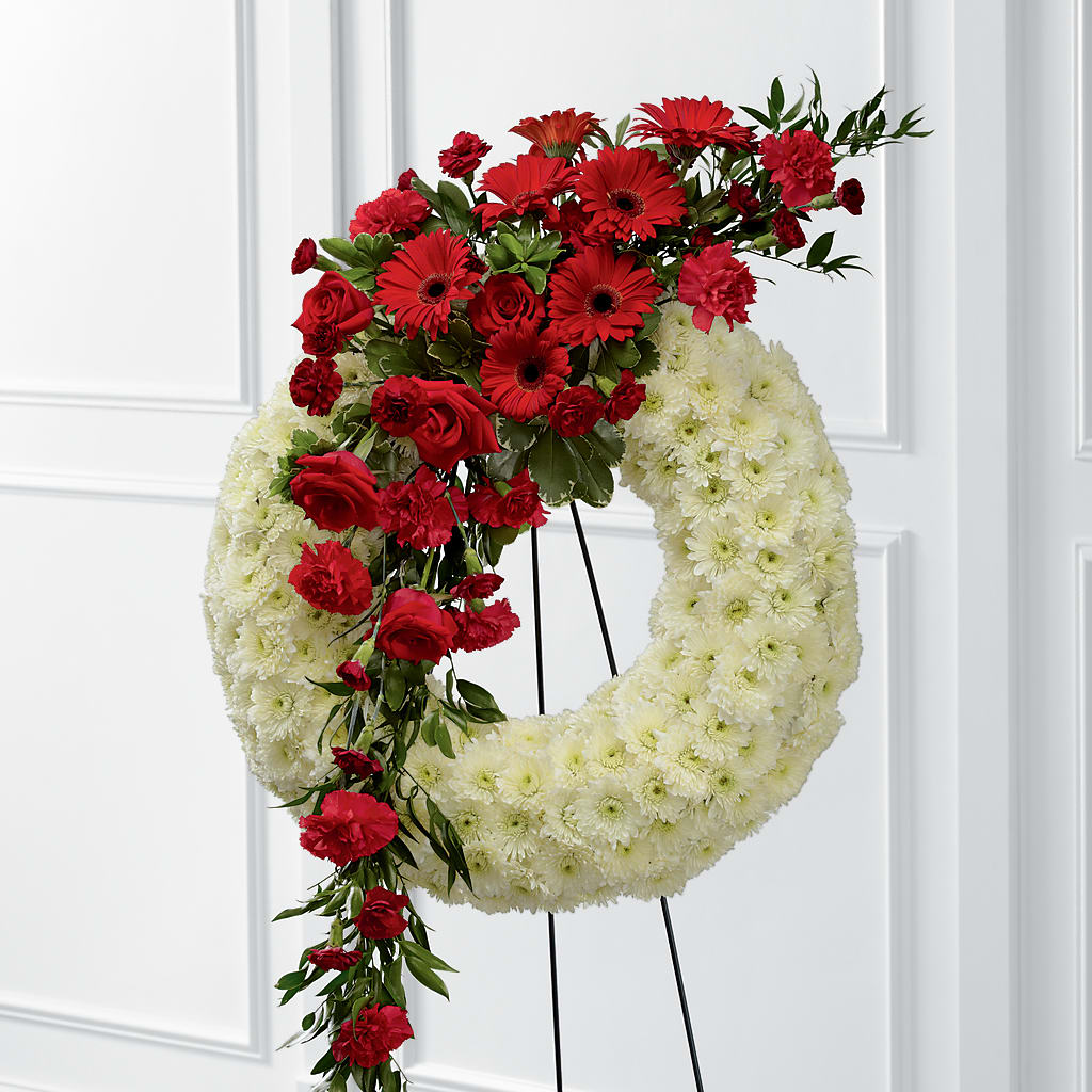 Graceful Tribute Wreath – MEME'S FLOWER SHOP LLC, Bay Minette AL