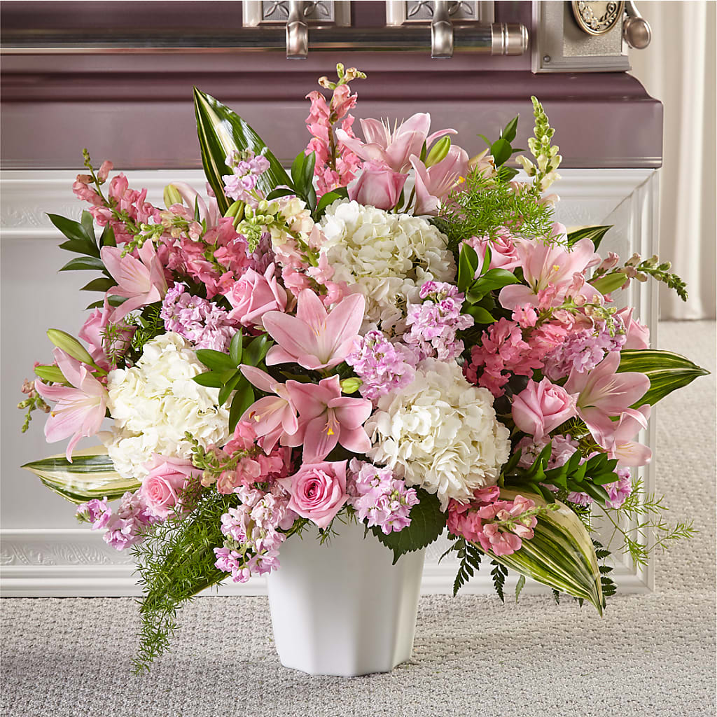 Simply Serene Floor Basket – MEME'S FLOWER SHOP LLC, Bay Minette AL