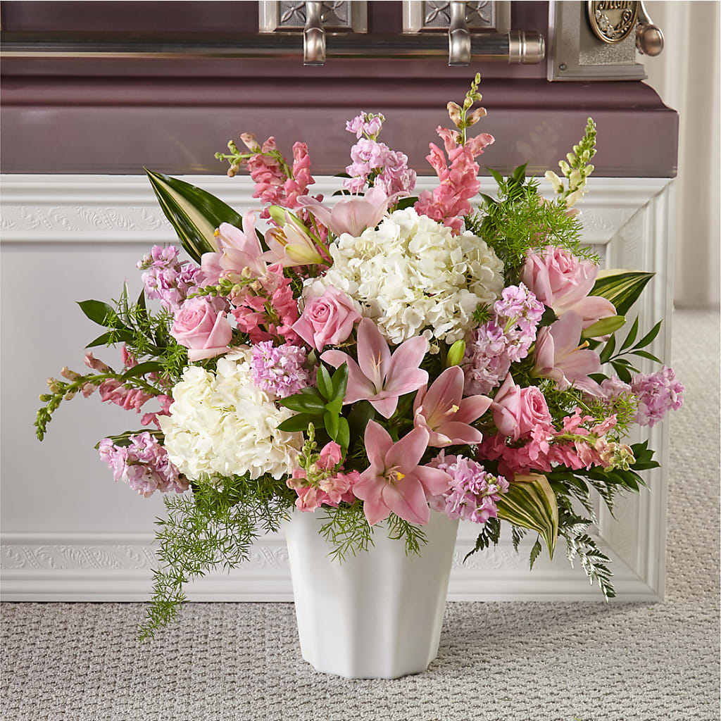 Simply Serene Floor Basket – MEME'S FLOWER SHOP LLC, Bay Minette AL