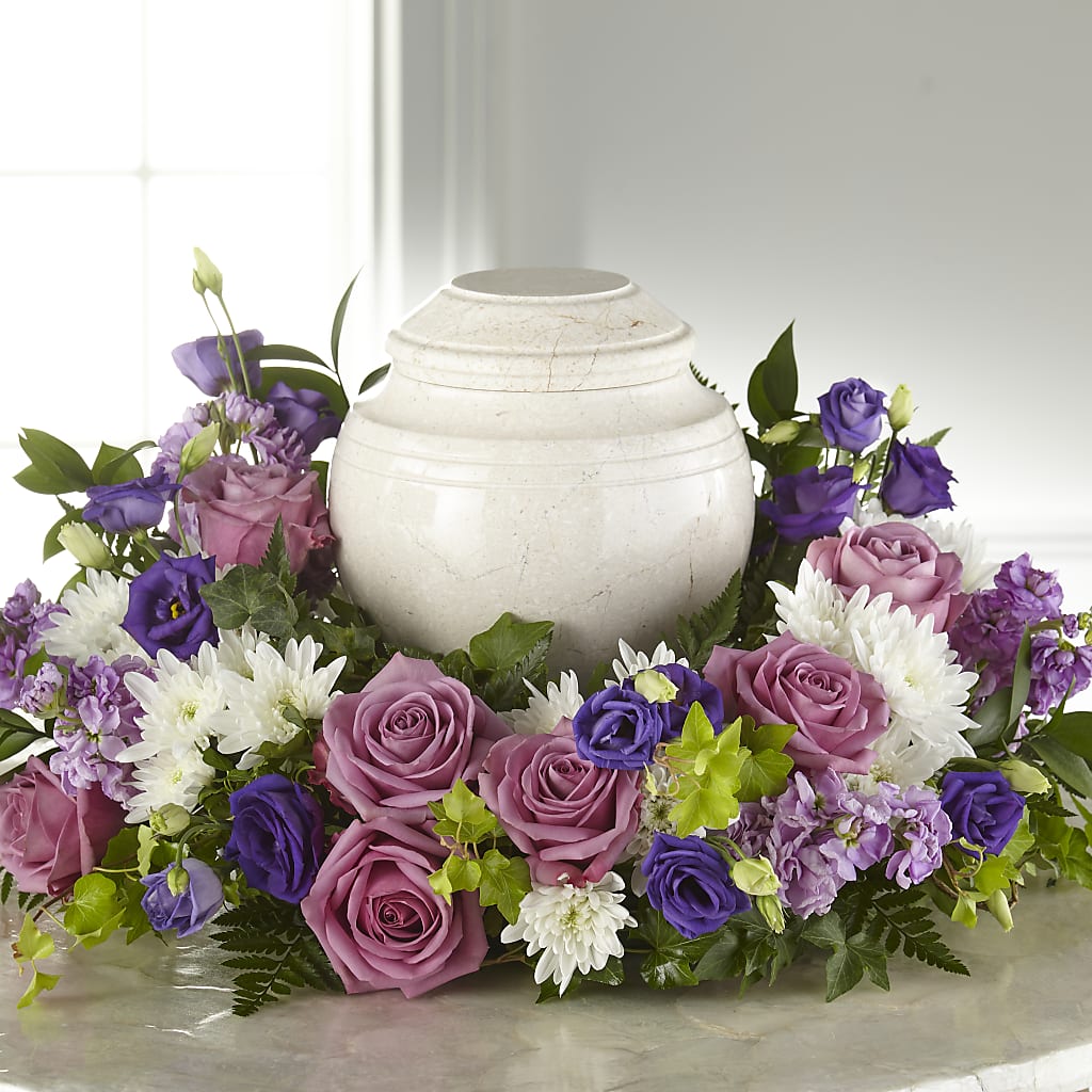 Blooming Sympathy Cremation Adornment – MEME'S FLOWER SHOP LLC, Bay Minette AL