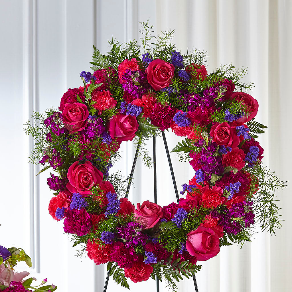 Calming Colors Wreath – MEME'S FLOWER SHOP LLC, Bay Minette AL