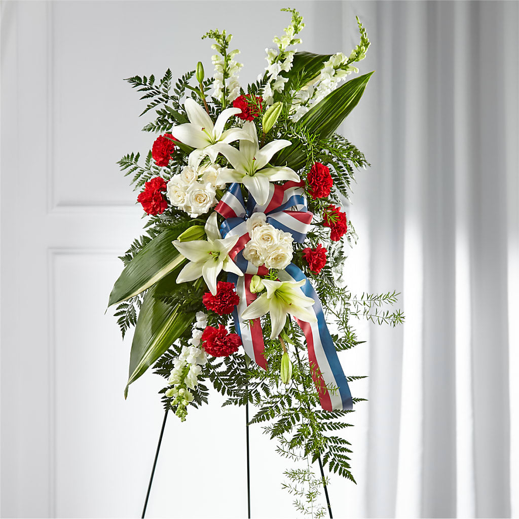 Stars of Life Standing Spray – MEME'S FLOWER SHOP LLC, Bay Minette AL