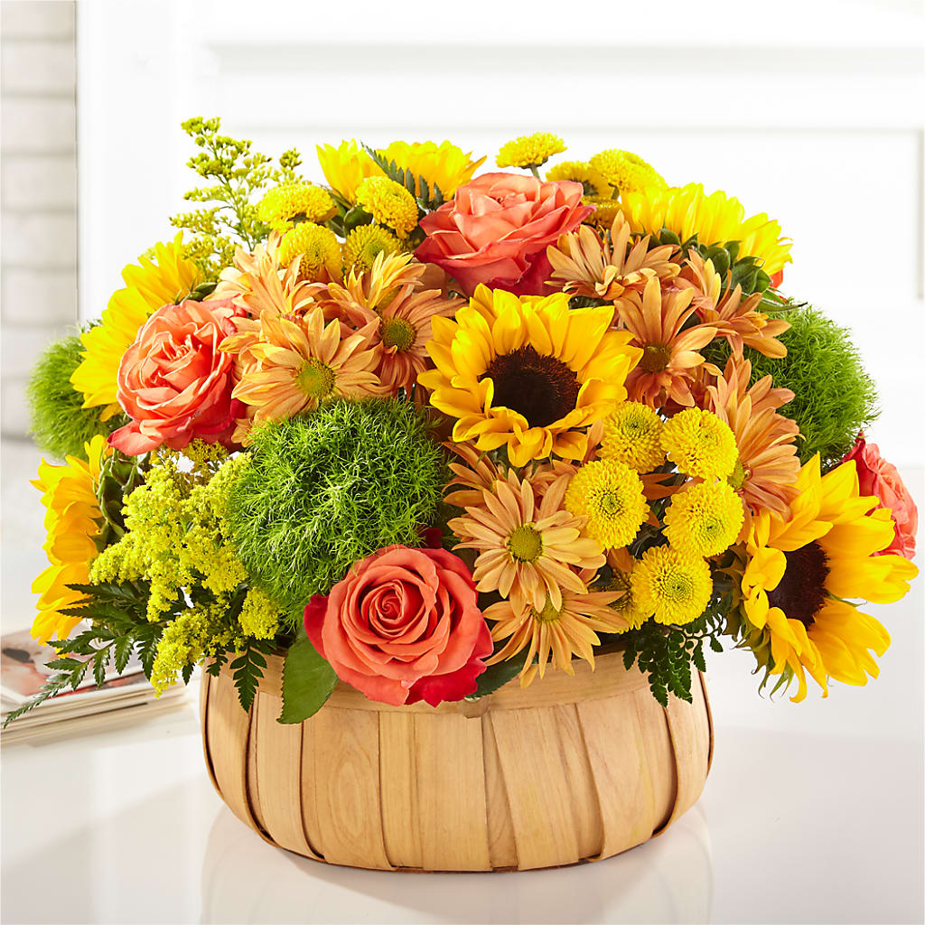 Harvest Sunflower Basket – MEME'S FLOWER SHOP LLC, Bay Minette AL