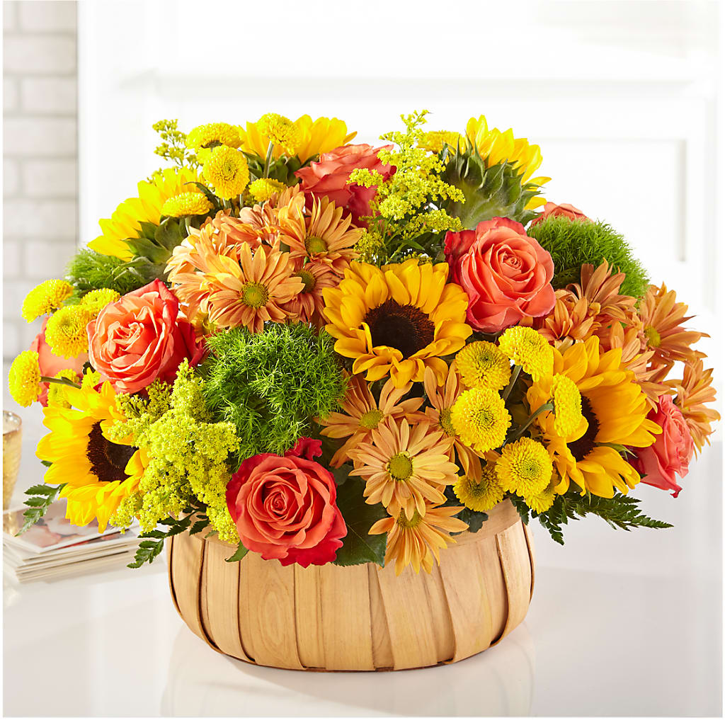 Harvest Sunflower Basket – MEME'S FLOWER SHOP LLC, Bay Minette AL