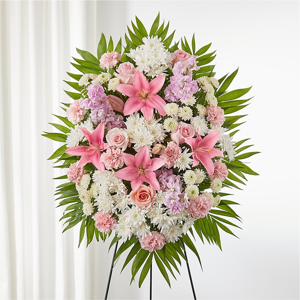 Offering Solace Standing Spray – MEME'S FLOWER SHOP LLC, Bay Minette AL
