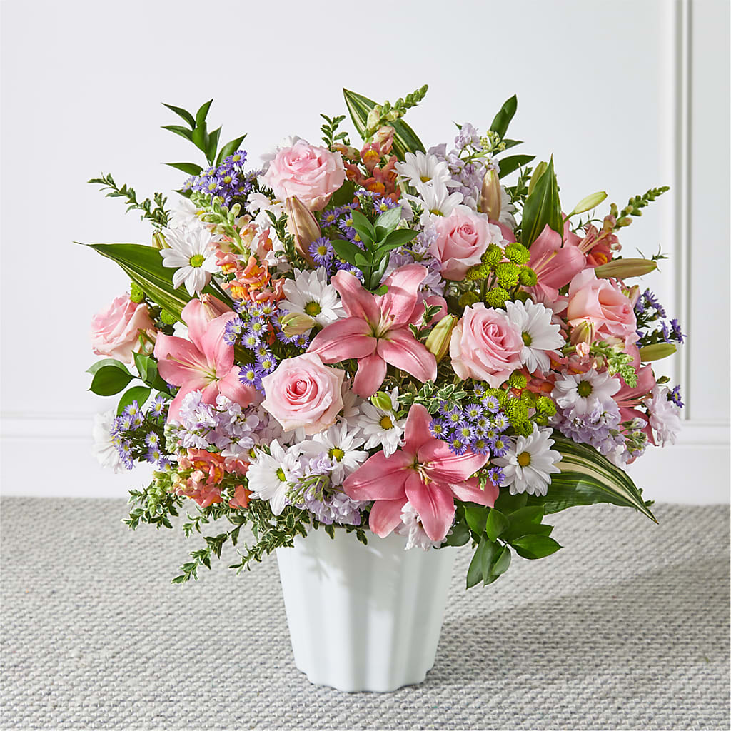 Abundant Compassion Floor Basket – MEME'S FLOWER SHOP LLC, Bay Minette AL