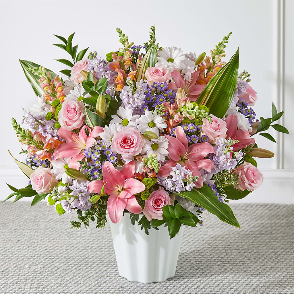 Abundant Compassion Floor Basket – MEME'S FLOWER SHOP LLC, Bay Minette AL
