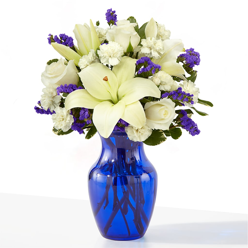 Sapphire Rush Bouquet – MEME'S FLOWER SHOP LLC, Bay Minette AL