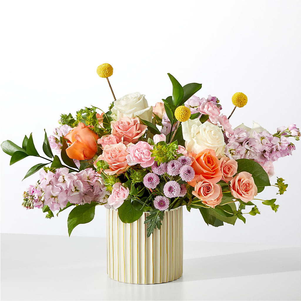 French Market Bouquet with Ivory Vase – MEME'S FLOWER SHOP LLC, Bay Minette AL