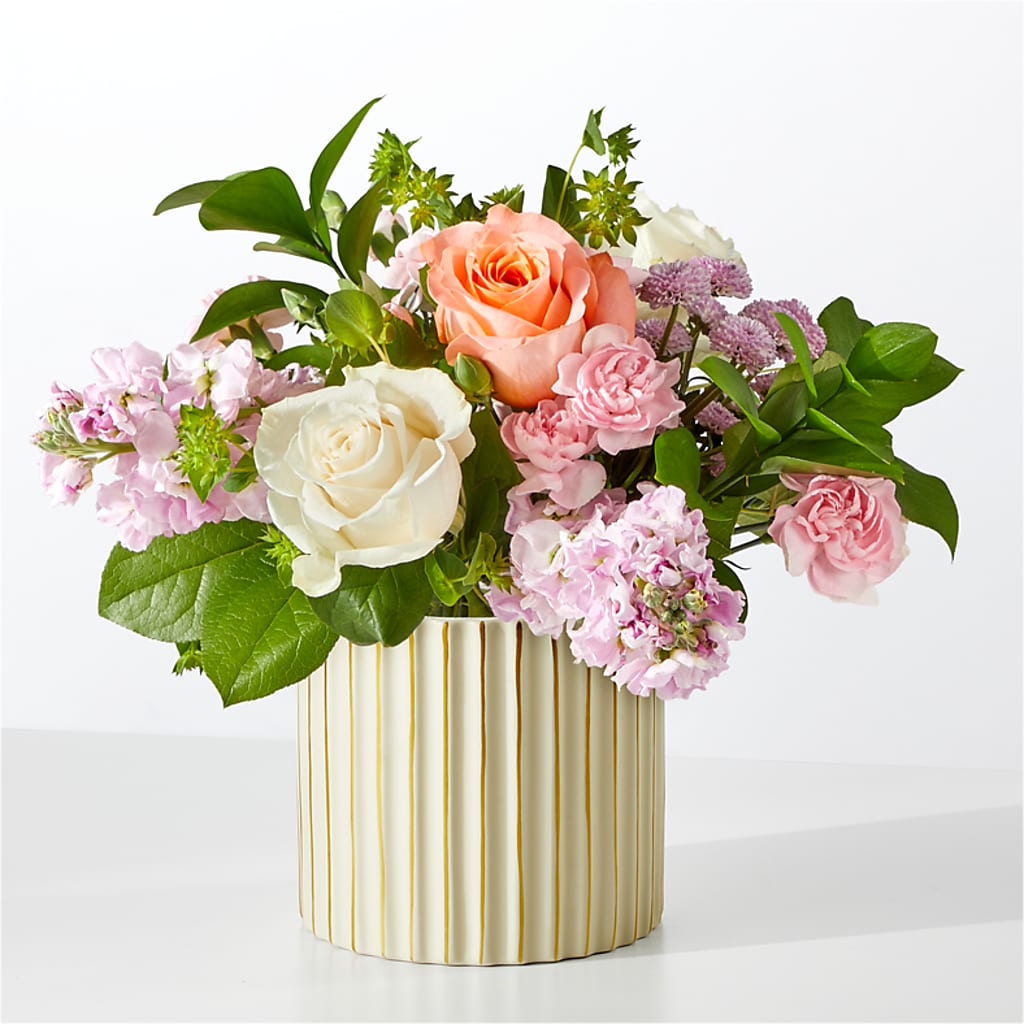 French Market Bouquet with Ivory Vase – MEME'S FLOWER SHOP LLC, Bay Minette AL
