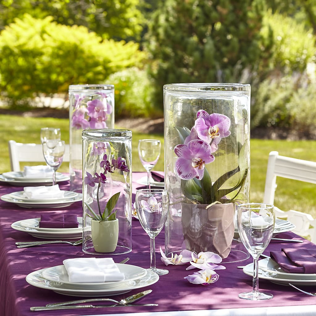 Atractivo centro de mesa para jardín