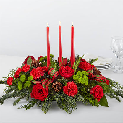 By the Candlelight Centerpiece – MEME'S FLOWER SHOP LLC, Bay Minette AL