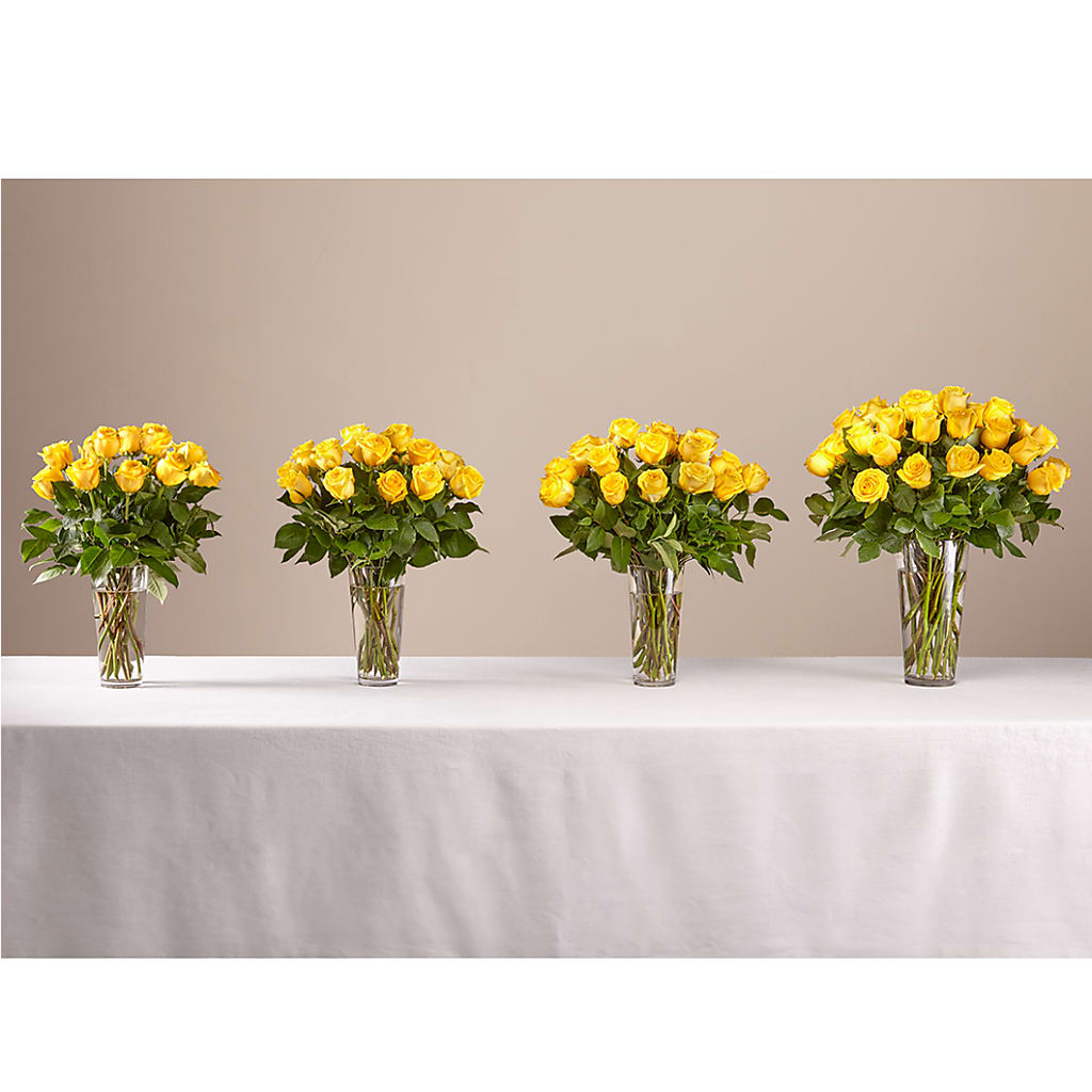 Long Stem Yellow Rose Bouquet – MEME'S FLOWER SHOP LLC, Bay Minette AL