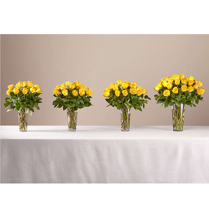 Long Stem Yellow Rose Bouquet – MEME'S FLOWER SHOP LLC, Bay Minette AL