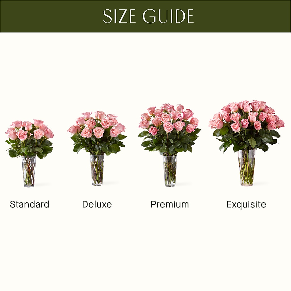Long Stem Pink Rose Bouquet – MEME'S FLOWER SHOP LLC, Bay Minette AL