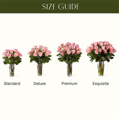 Long Stem Pink Rose Bouquet – MEME'S FLOWER SHOP LLC, Bay Minette AL