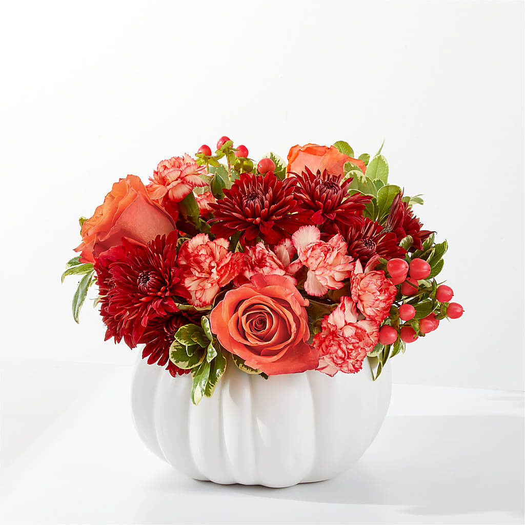 Autumn Air Pumpkin Bouquet – MEME'S FLOWER SHOP LLC, Bay Minette AL