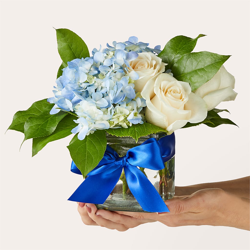 Sky Blue Delight Bouquet – MEME'S FLOWER SHOP LLC, Bay Minette AL