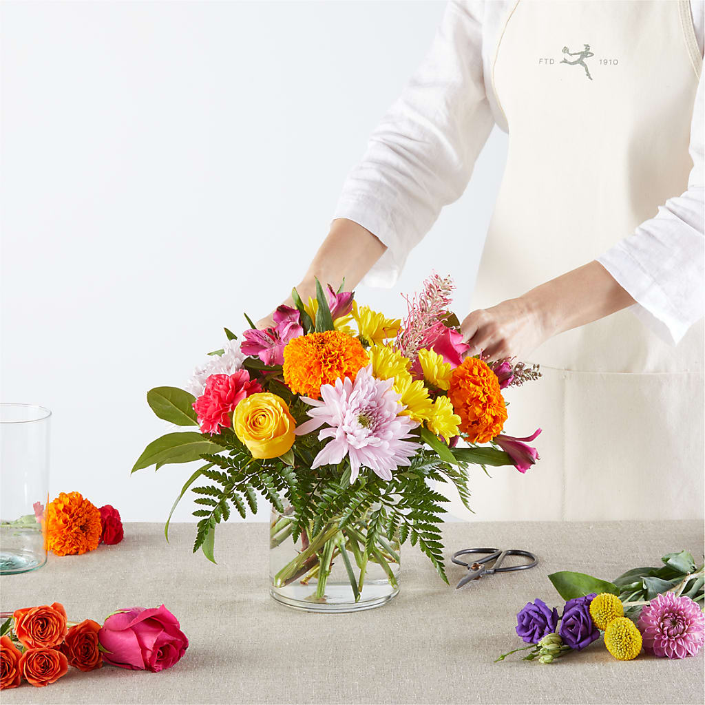 Feast of Color – A Florist Original – MEME'S FLOWER SHOP LLC, Bay Minette AL