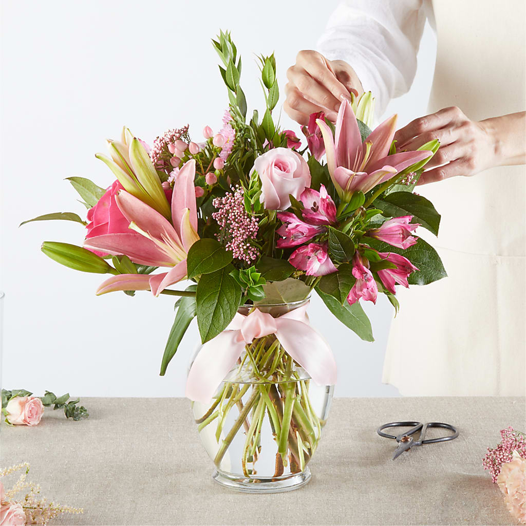 Pink Ribbon - A Florist Original – MEME'S FLOWER SHOP LLC, Bay Minette AL