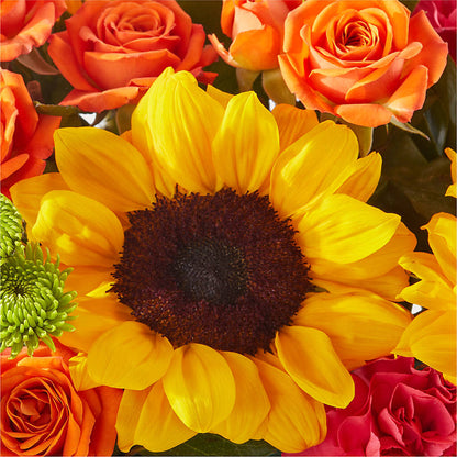 Sun-drenched Blooms Box Bouquet – MEME'S FLOWER SHOP LLC, Bay Minette AL