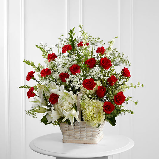 Arreglo floral en memoria de