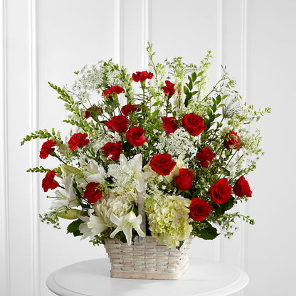 Arreglo floral en memoria de