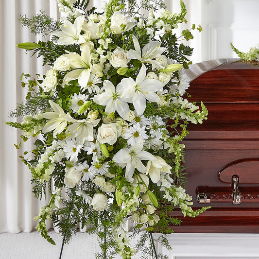 Arreglo fúnebre vertical Pensamientos de amor