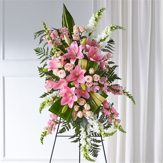 Elegant Embrace Standing Spray – MEME'S FLOWER SHOP LLC, Bay Minette AL