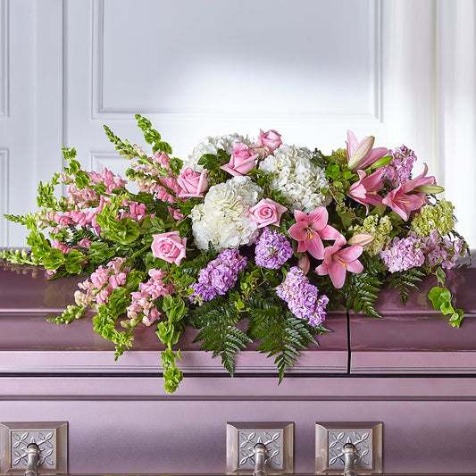 Life's Gratitude Casket Spray – MEME'S FLOWER SHOP LLC, Bay Minette AL