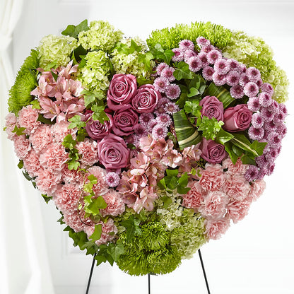 Heartwarming Standing Heart – MEME'S FLOWER SHOP LLC, Bay Minette AL