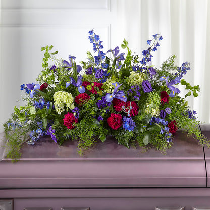 Always Treasured Casket Spray – MEME'S FLOWER SHOP LLC, Bay Minette AL