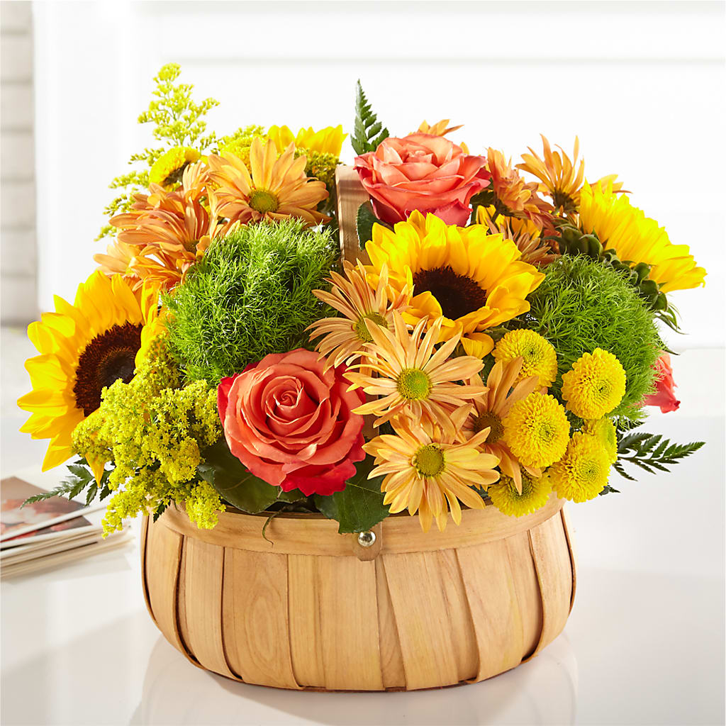 Harvest Sunflower Basket – MEME'S FLOWER SHOP LLC, Bay Minette AL
