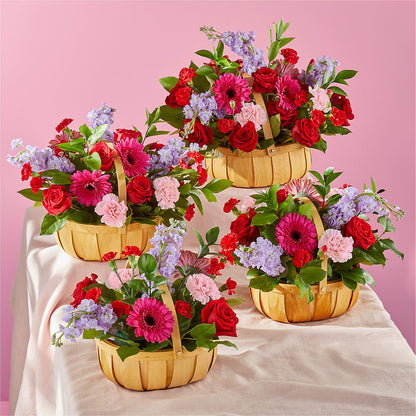 Pink Picnic Basket – MEME'S FLOWER SHOP LLC, Bay Minette AL