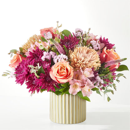 Berry Cobbler Bouquet with Ivory Vase – MEME'S FLOWER SHOP LLC, Bay Minette AL