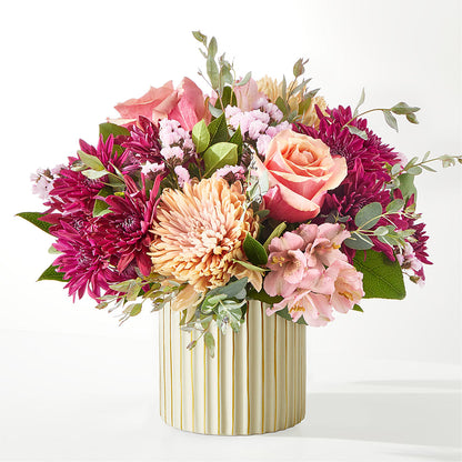 Berry Cobbler Bouquet with Ivory Vase – MEME'S FLOWER SHOP LLC, Bay Minette AL