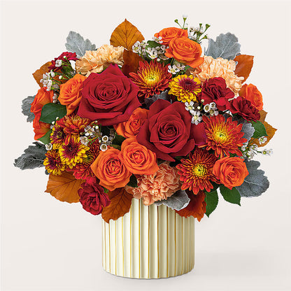 Merlot Bouquet with Ivory Vase – MEME'S FLOWER SHOP LLC, Bay Minette AL