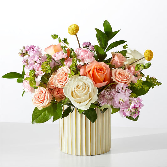 French Market Bouquet with Ivory Vase – MEME'S FLOWER SHOP LLC, Bay Minette AL