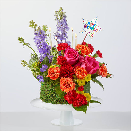 Pastel floral "El mejor año hasta ahora"